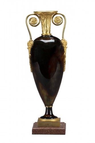 Dihl &amp; Guerard (1781 - 1828), Enamelled porcelain vase