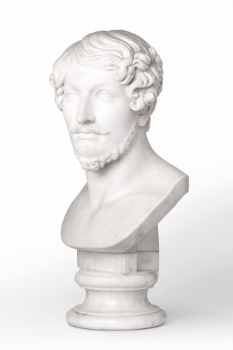 Marble bust of bearded man, circa 1820-1840 - 
