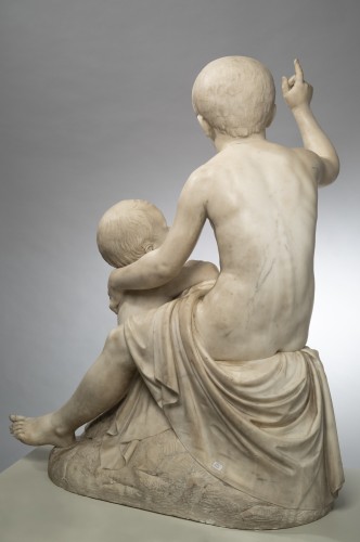 Giuseppe Dini, Groupe avec deux garçons, 1853 - Brun Fine Art