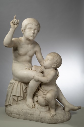 Antiquités - Giuseppe Dini, Groupe avec deux garçons, 1853