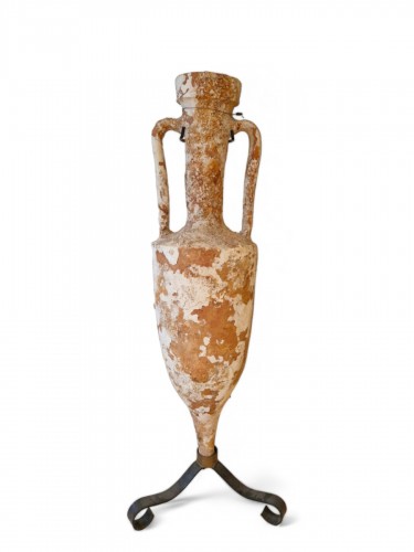 A roman terracotta Dressel type amphora, 1st century BC