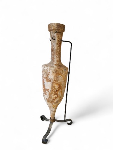 A roman terracotta Dressel type amphora, 1st century BC - 