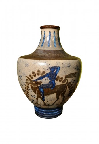 Vase en céramique circa 1925 attribué à René Buthaud pour Primavera