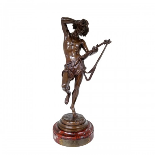 Albert-Ernest Carrier-Belleuse (1824-1887), Le Musicien Florentin, circa 1880 