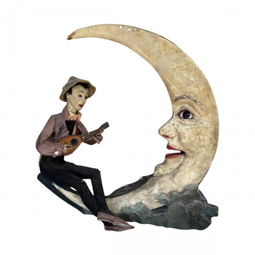 Gustave VICHY (1839-1904), Pierrot à la lune ou Aubade à la lune