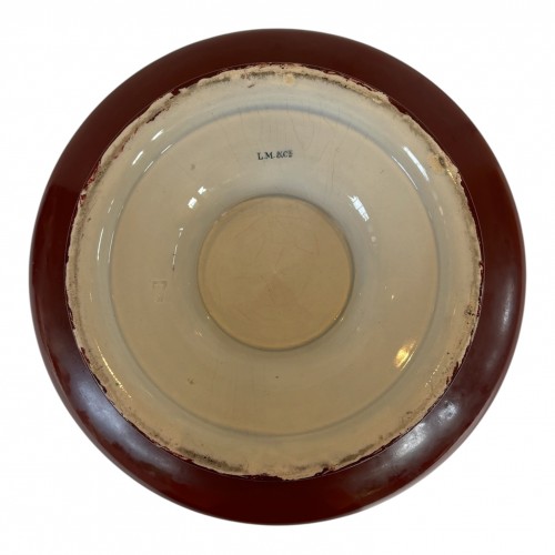 Antiquités - Manufacture de Creil et Montereau (Lebeuf, Milliet & Cie) Paire de cache-pots