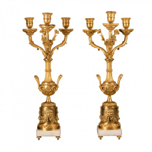 A pair of ormolu Candelabras Circa 1830