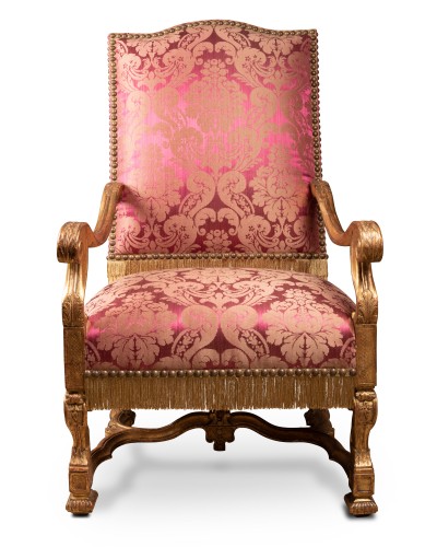 Paire de fauteuils en bois doré époque Louis XIV - Sièges Style Louis XIV