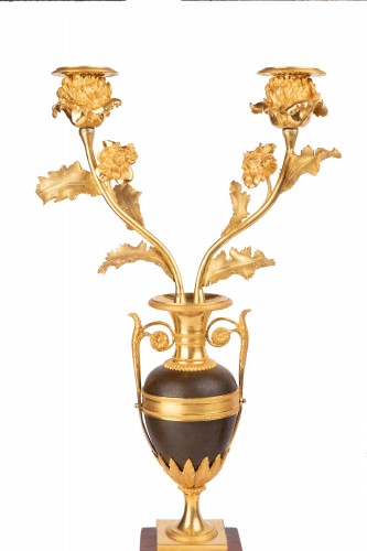 A Late Louis XVI  pair of Candelabras  - Lighting Style Directoire