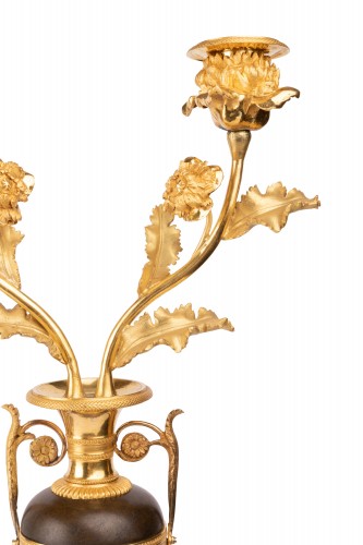Directoire - A Late Louis XVI  pair of Candelabras 