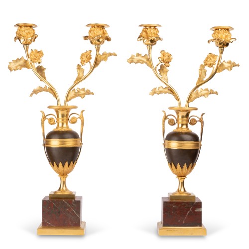 Antiquités - A Late Louis XVI  pair of Candelabras 