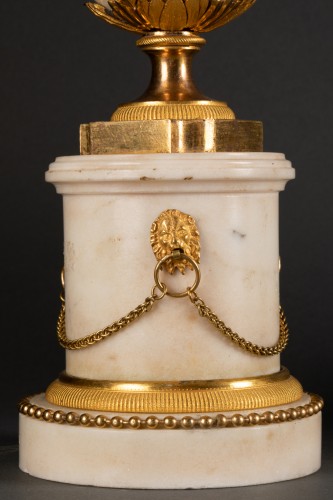 Paire de candélabres Epoque Louis XVI - Louis XVI