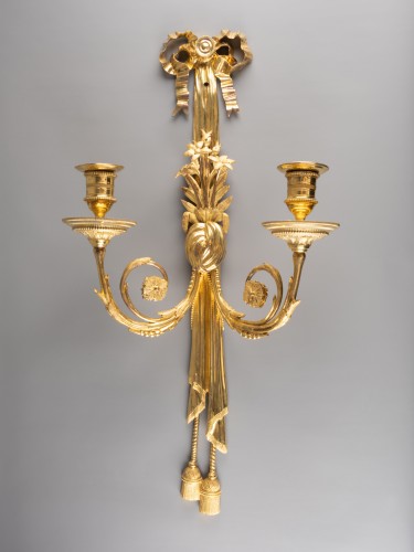 Lighting  - Pair of Louis XVI wall lights