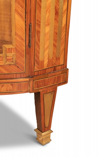 Transition - Pair of Corner Cabinets Transitional Period Stamped  J. B . Hedouin
