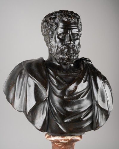 Bust of Roman General  early 18th century - Sculpture Style Louis XIV