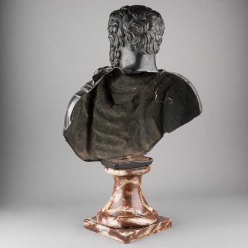 Antiquités - Bust of Roman General late 17th Century early 18th century