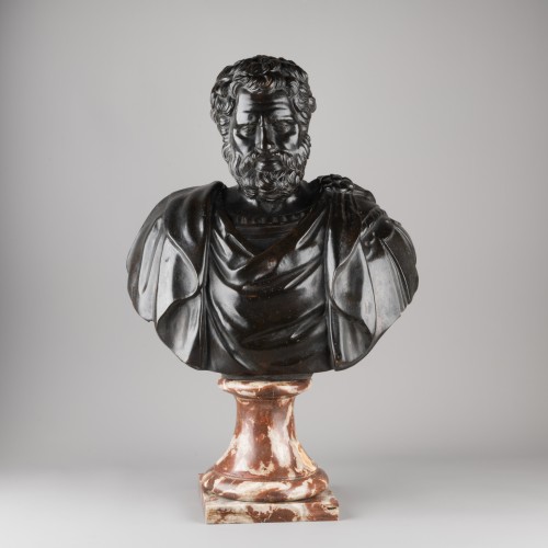 Antiquités - Bust of Roman General  early 18th century