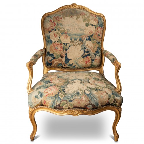 Pair of Armchairs Stamped by A.N. Delaporte - Seating Style Louis XV