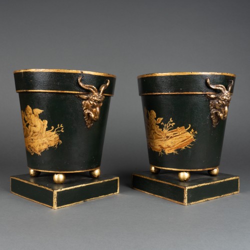 Pair of Refreshment Buckets Louis XVI period - Decorative Objects Style Louis XVI