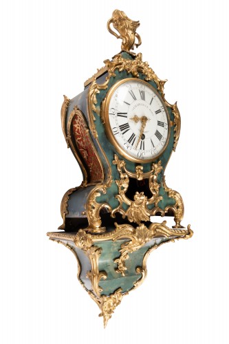 Cartel d&#039;Alcôve  Louis XV  Period , Charles Leroy bronzes de Saint Germain - Horology Style Louis XV