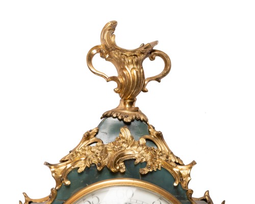 Horology  - Cartel d&#039;Alcôve  Louis XV  Period , Charles Leroy bronzes de Saint Germain