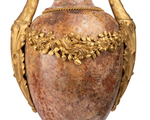Antiquités - Paire de grands vases d'époque Louis XVI