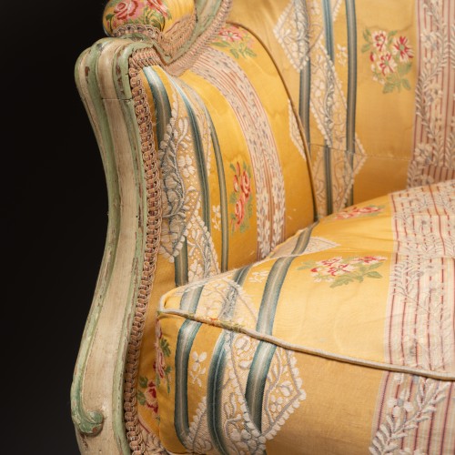 Seating  - A wingchair Louis XV Period stamped Paul P. Charpentier