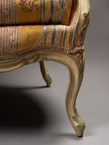 A wingchair Louis XV Period stamped Paul P. Charpentier - Louis XV