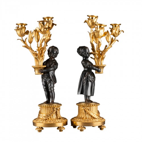 A Pair of Candelabras Louis XVI Period