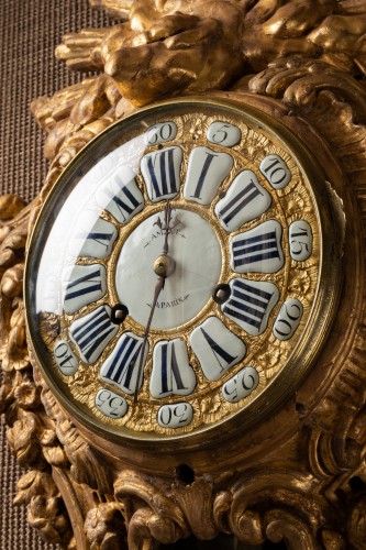 A giltwood Cartel  clock  circa 1730 - 