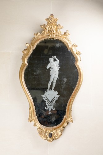 XVIIIe siècle - Paire de miroirs Vénitiens XVIIIe siècle