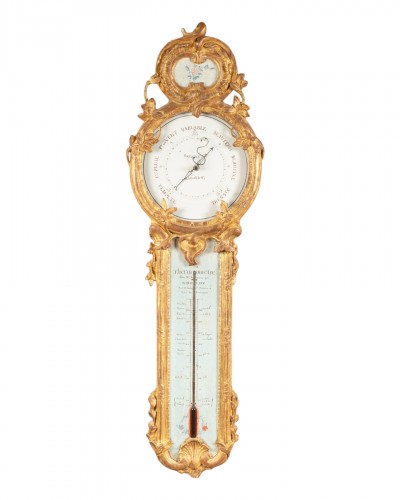 Baromètre Thermomètre Epoque Louis XVI