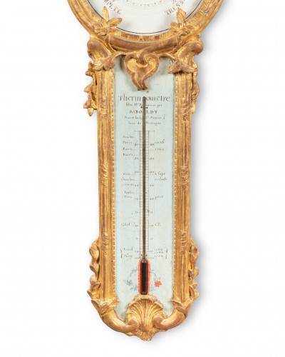 Baromètre Thermomètre Epoque Louis XVI - Horlogerie Style Louis XVI