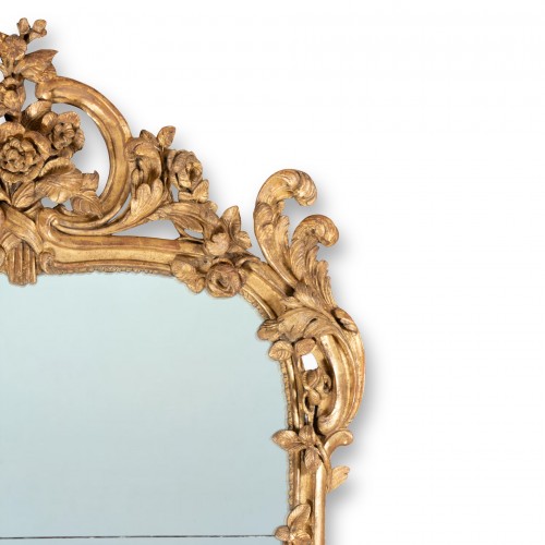 Mirrors, Trumeau  - Gilted wood Mirror Louis XV Period