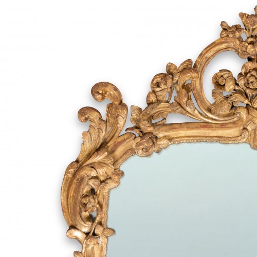 Gilted wood Mirror Louis XV Period - 