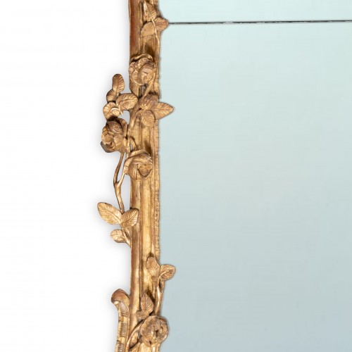 18th century - Gilted wood Mirror Louis XV Period