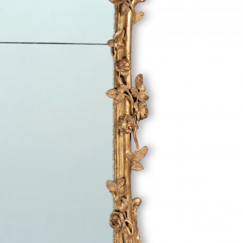 Antiquités - Gilted wood Mirror Louis XV Period
