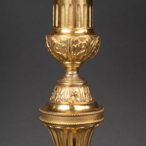 Luminaires Bougeoirs et Chandeliers - Paire de bougeoirs formant candélabres époque Louis XVI