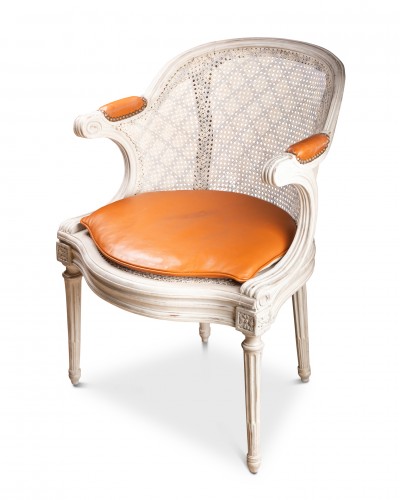  An Louis XVI Fauteuil bureau  stamped by Georges Jacob