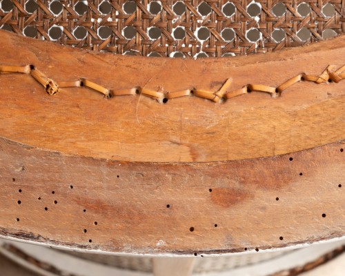 Louis XVI -  An Louis XVI Fauteuil bureau  stamped by Georges Jacob