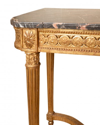 Paire de consoles Epoque Louis XVI bois doré - Louis XVI