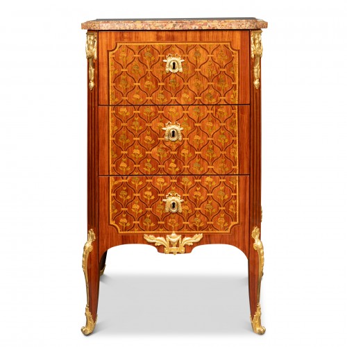 Commode marquetée Epoque Transition - Mobilier Style Transition