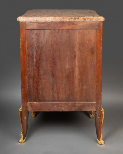 Antiquités - Commode marquetée Epoque Transition