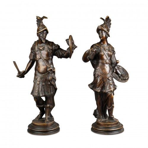 Minerva and Mars Bronzes XVIIIème siècle - 