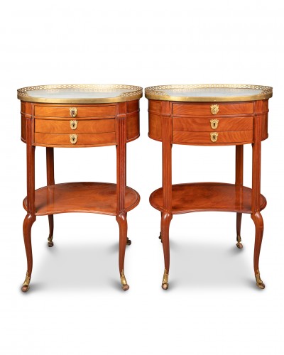 Paire de tables d'époque Transition - Mobilier Style Transition