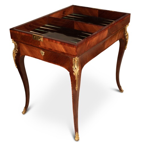 Louis XV - Table Tric Trac époque Louis XV etampillée P II Migeon