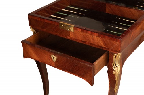 Antiquités - Table Tric Trac époque Louis XV etampillée P II Migeon