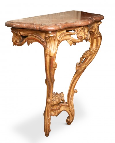 A Louis XV  Pair of gilted oak Brackets   - Louis XV