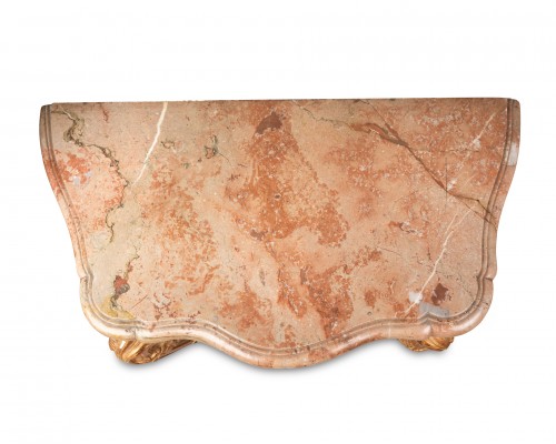 Louis XV - A Louis XV  Pair of gilted oak Brackets  