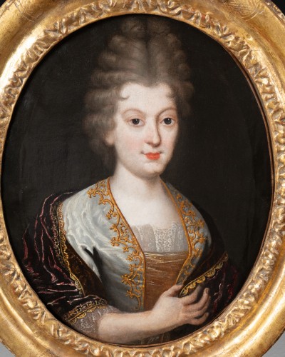 Paintings & Drawings  - A pair of portrait french school 18th century